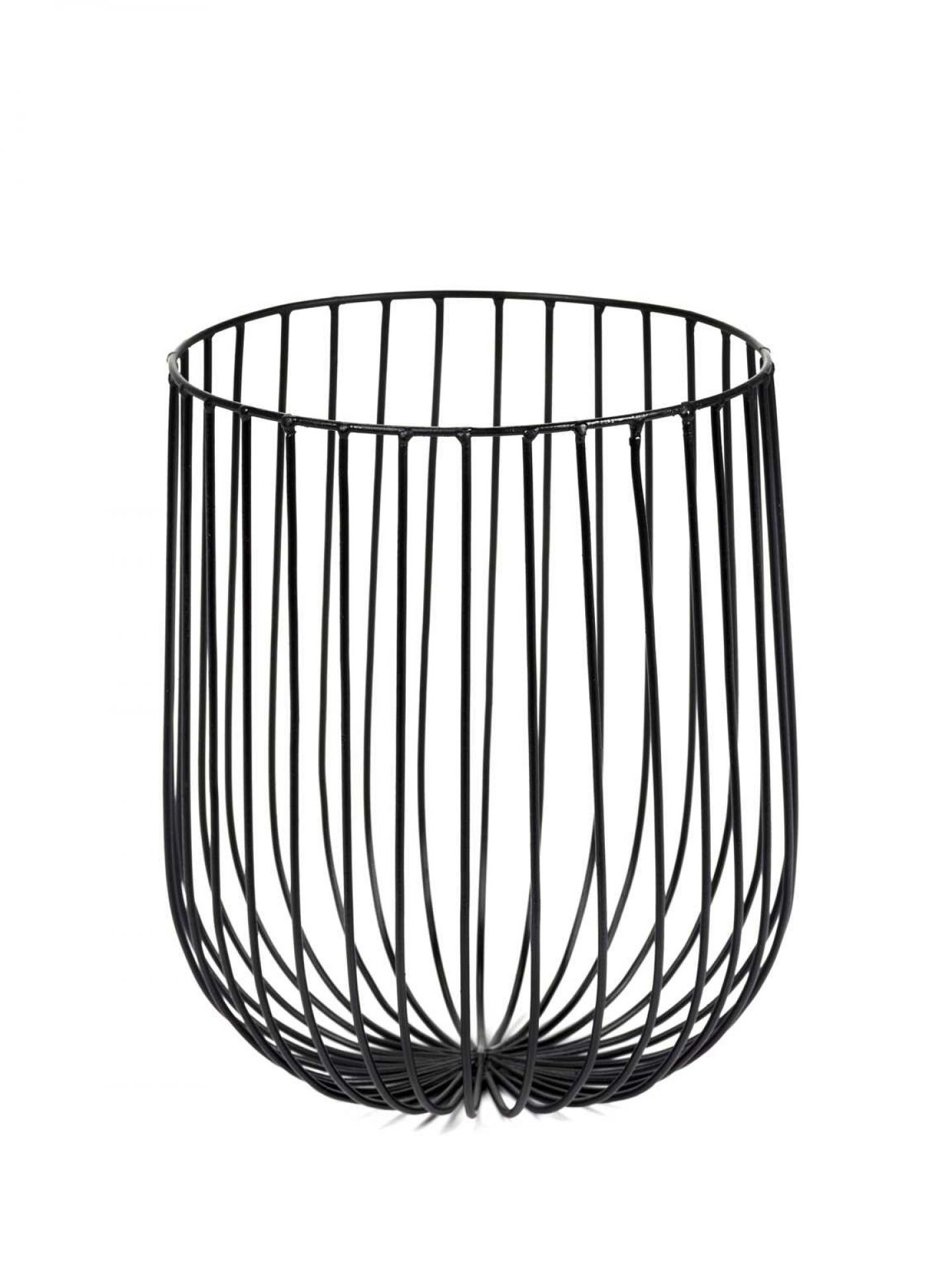 Catu Basket Black Serax ⌀20 x H 25 cm SINGLE PIECES